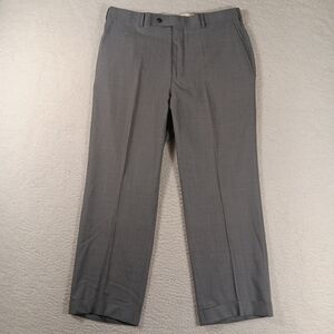 Brooks Brothers Pants Mens 36x28 Gray Madison Brookscool Wool Blend Dress Office